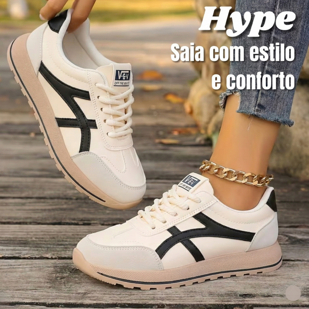 Ténis retro com plataforma | Hype