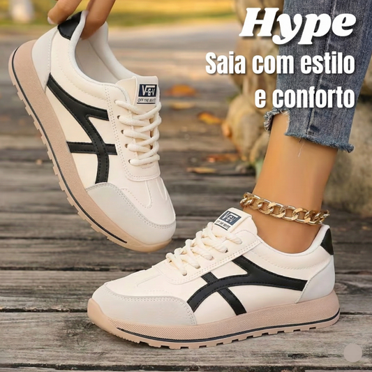 Ténis retro com plataforma | Hype